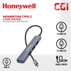 Honeywell Momentum Type C to 4 Port USB Hub - HC000016/LAP/PH/4U