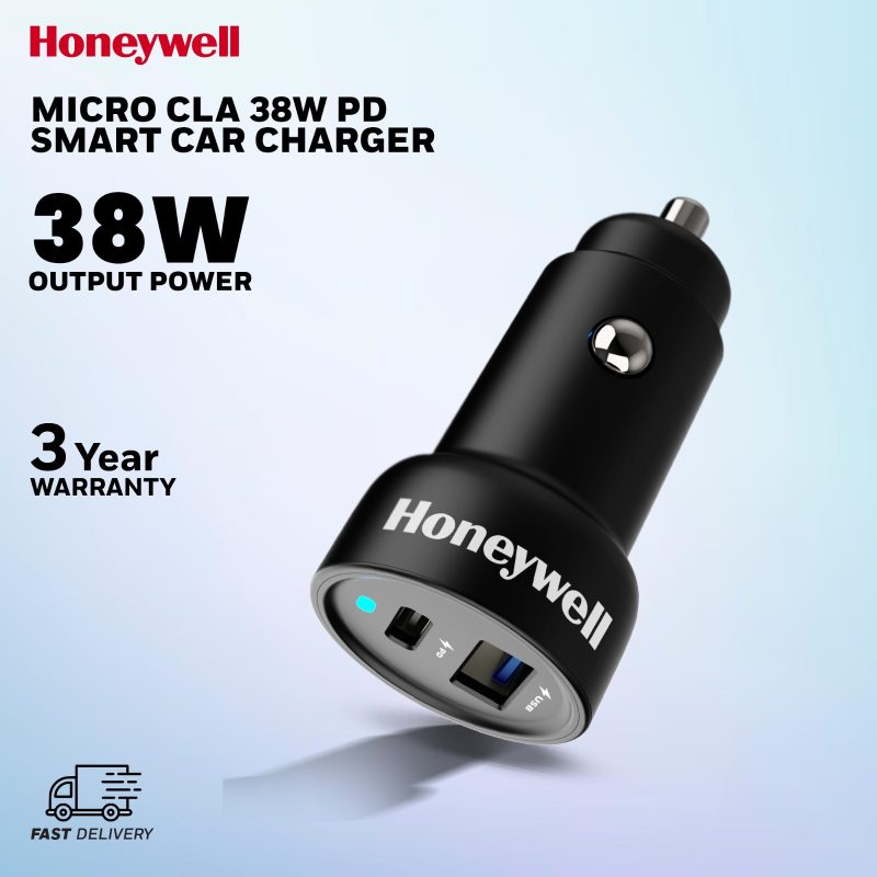 Honeywell Micro CLA 38W PD Smart Car Charger - HC000052/CHG/CLA/BLK/PD/38W