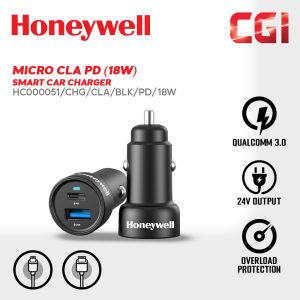 Honeywell Micro CLA 18W PD Smart Car Charger - HC000051/CHG/CLA/BLK/PD/18W