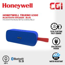 Honeywell Trueno U300 Bluetooth Speaker (Blue) - HC000119/AUD/BTS/U300/BLU