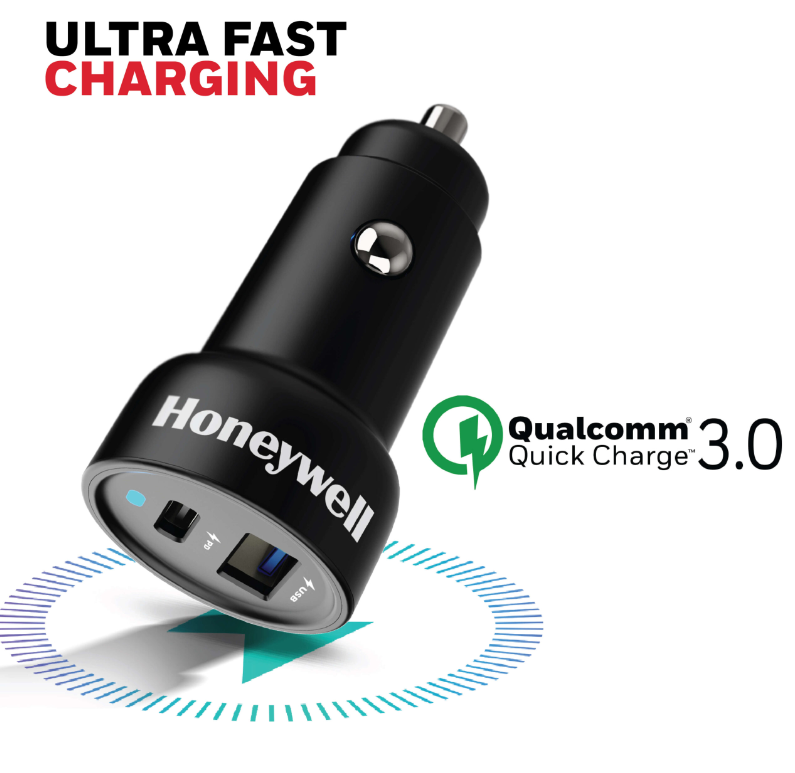 Honeywell Micro CLA 18W PD Smart Car Charger - HC000051/CHG/CLA/BLK/PD/18W