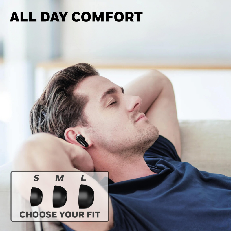 Honeywell Moxie V1100 Truly Wireless Earbuds - [HC000313/AUD/TWS/BLK] / [HC000314/AUD/TWS/WHT]
