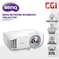 BenQ MW826STH 3500 ANSI Lumen WXGA Short Throw Smart Eco Speaker Network Business Projector