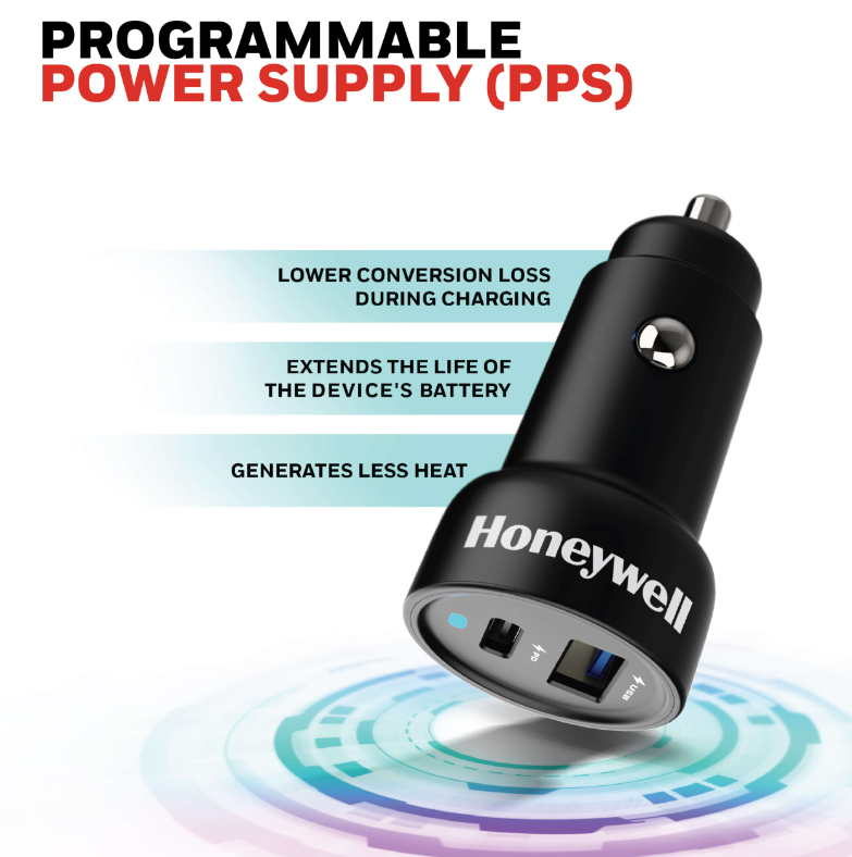 Honeywell Micro CLA 38W PD Smart Car Charger - HC000052/CHG/CLA/BLK/PD/38W