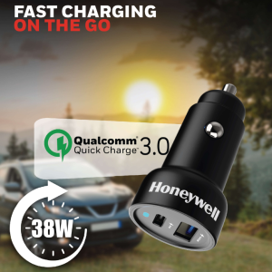Honeywell Micro CLA 38W PD Smart Car Charger - HC000052/CHG/CLA/BLK/PD/38W