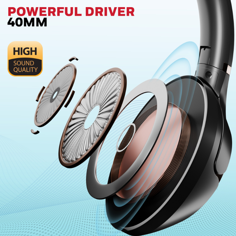 Honeywell Trueno U20 ANC Bluetooth Headphones - [HC000014/AUD/HP/ANC/U20/BLK] / [HC000015/AUD/HP/ANC/U20/SLV]