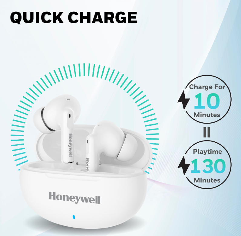 Honeywell Moxie V1200 Truly Wireless Earbuds - [HC000319/AUD/TWS/BLK] / [HC000320/AUD/TWS/WHT]