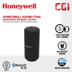 Honeywell Suono P300 Bluetooth Speaker (Black) - HC000115/AUD/BTS/P300/BLK