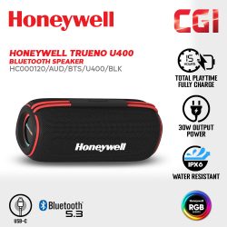 Honeywell Trueno U400 Bluetooth Speaker - HC000120/AUD/BTS/U400/BLK