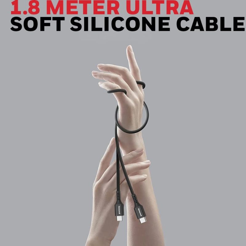 fcadbeb7b74192ab7a4386d0ca4651ad.jpeg Honeywell Type-C to Type-C Cable 1.8 Meter (Black) - HC000047/CBL/SLC/1.8M/BLK