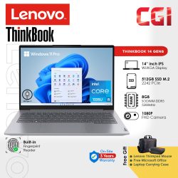 Lenovo 14'' Thinkbook 14 Gen 6 Laptop i5-1335U 8GB DDR5 512GB WUXGA IPS Win11Pro 3Y Onsite