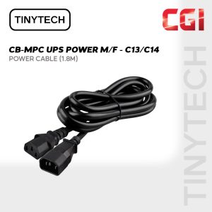 Tinytech CB-MPC UPS Power Cable M/F – C13 / C14 | 3×1.5mm² | 1.8m