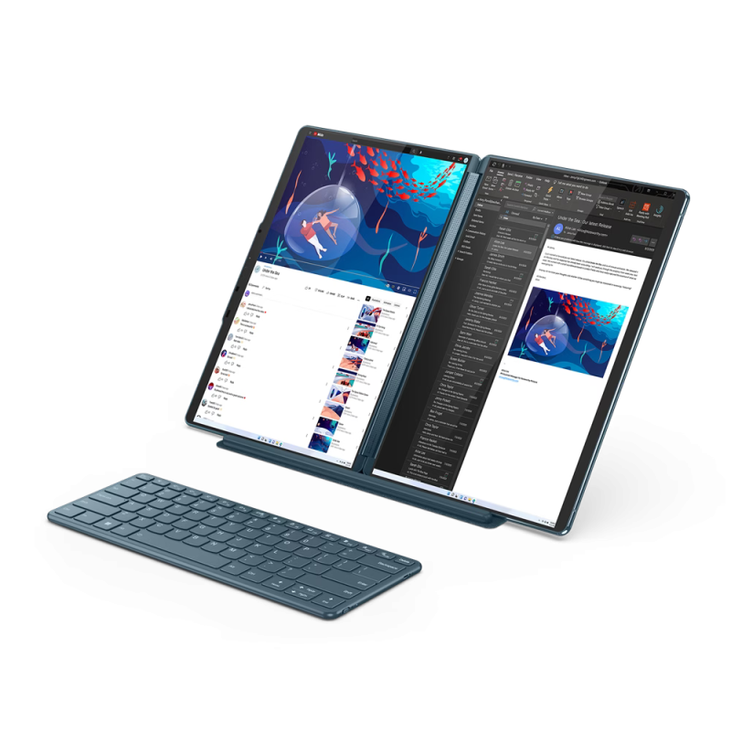 Lenovo 13.3" YogaBook 9i Intel i7-1355U  16GB 1TB 2.8K OLED Touch HDR500 Dual Screen W11P With Office