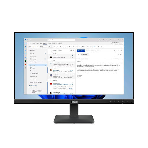 Lenovo 23.8" Thinkvision S24-4E IPS FHD 100Hz 3ms 99% sRGB 3-Side NearEdgeless Monitor - 64B5KAR1MY