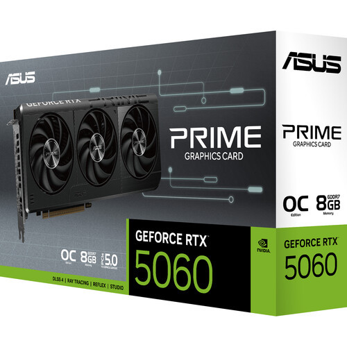 Asus Prime GeForce RTX 5060 8GB GDDR7 OC Overclock Edition - PRIME-RTX5060-O8G