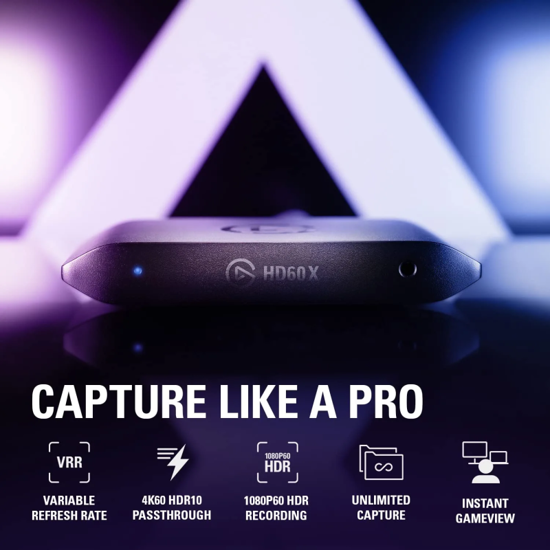 Elgato HD60 X VRR 4K60 HDR10 External Capture Card - 10GBE9901