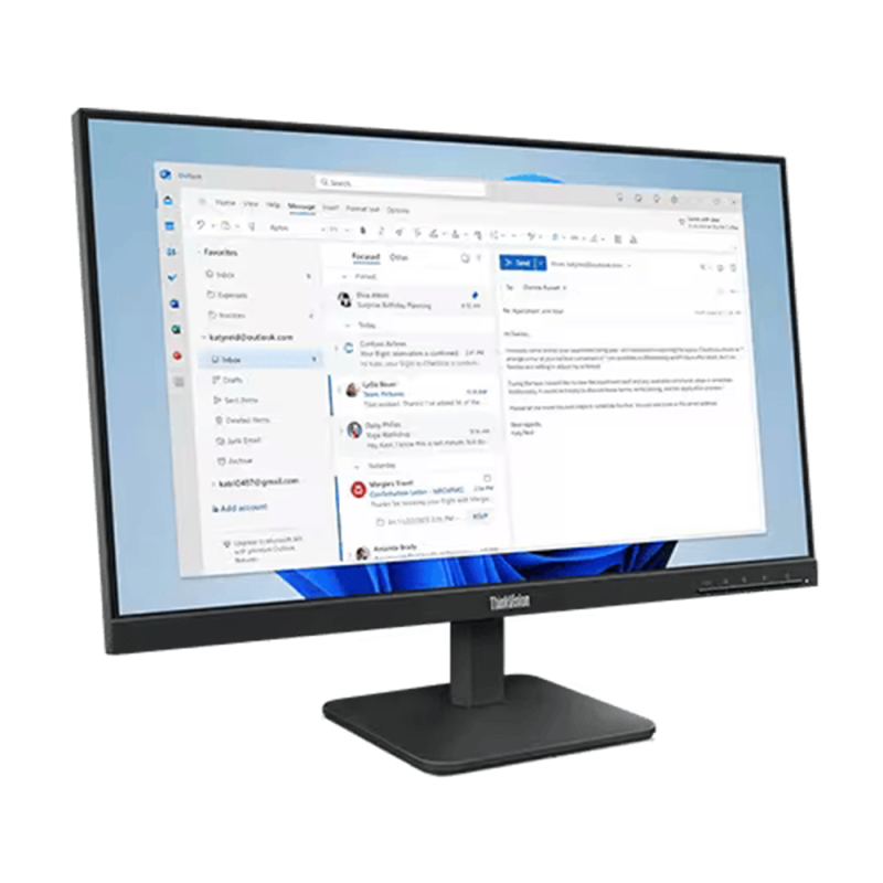 Lenovo 23.8" Thinkvision S24-4E IPS FHD 100Hz 3ms 99% sRGB 3-Side NearEdgeless Monitor - 64B5KAR1MY