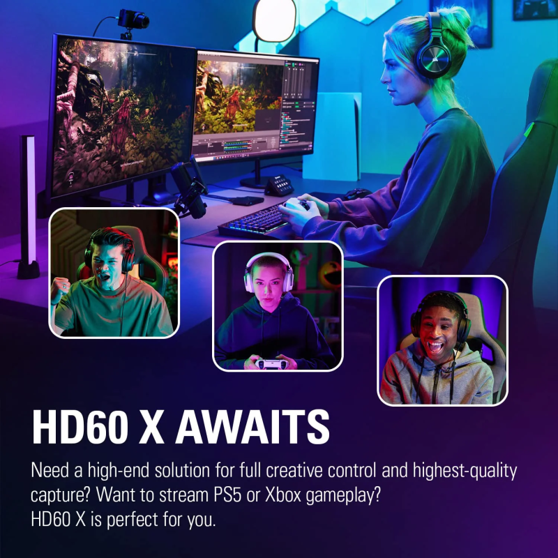 Elgato HD60 X VRR 4K60 HDR10 External Capture Card - 10GBE9901