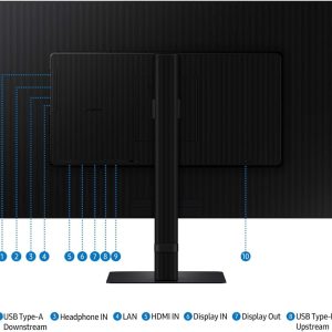 Samsung 32" Viewfinity S60OU LS32D604UAEXXY IPS QHD HDR10 100Hz 5ms Daisy Chain LAN USB-C Ergonomic Monitor