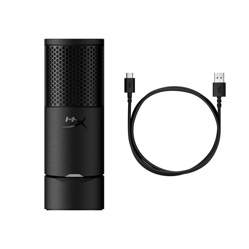 HyperX Solocast 2 Built-In Shock Mount & Pop Fillter USB-C Gaming PC Microphone - HPRX-AR0A0AA