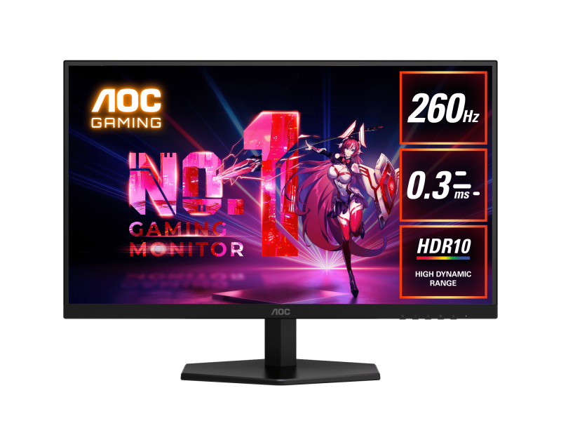 AOC 27" Q27G42ZE Fast IPS QHD HDR10 Adaptive Sync 260Hz 0.3ms Gaming Monitor