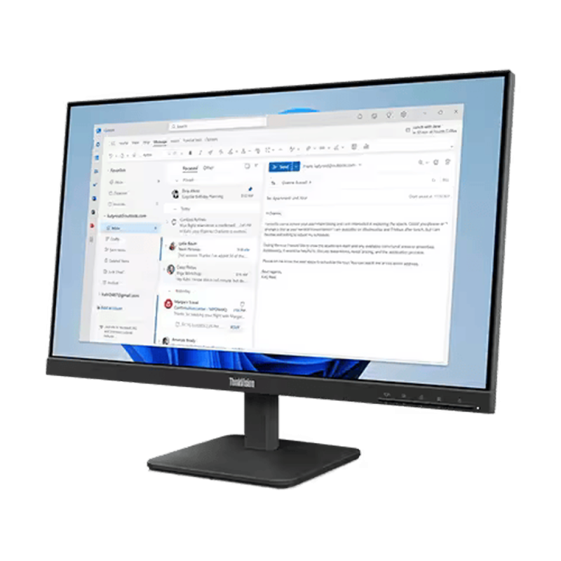 Lenovo 23.8" Thinkvision S24-4E IPS FHD 100Hz 3ms 99% sRGB 3-Side NearEdgeless Monitor - 64B5KAR1MY