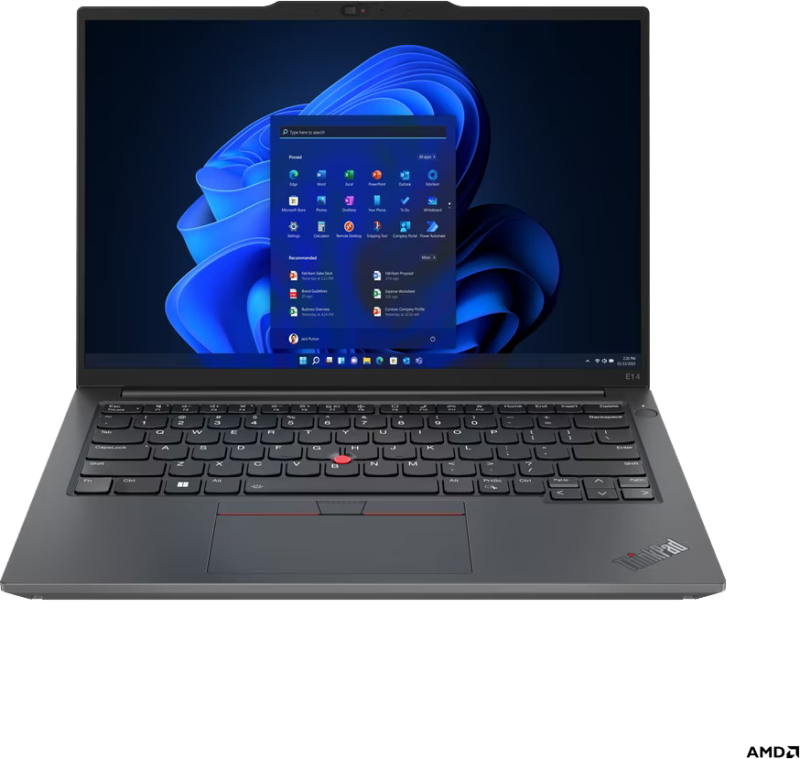 Lenovo 14'' ThinkPad E14 Gen 5 R5-7430U 8GB DDR4 512GB W11P WUXGA IPS With Office 3Y Onsite