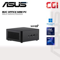 Asus NUC RNUC14RVHU700000I Intel Core Ultra 7 155H Integrated Graphics Wi-Fi 6E Win11Pro with Office Mini PC