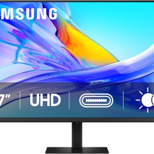Samsung 37" Viewfinity LS37D802UAEXXS S8 S80UD 4KUHD HDR10 60Hz 5Ms LAN USB-C Ergonomic Monitor