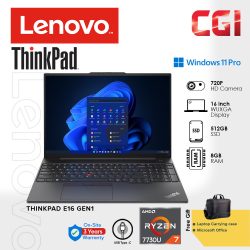 Lenovo 14'' ThinkPad E14 Gen 5 R5-7430U 8GB DDR4 512GB W11P WUXGA IPS With Office 3Y Onsite