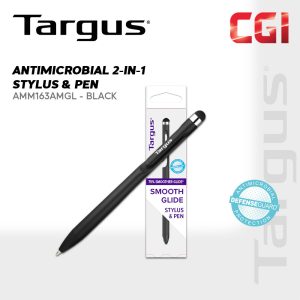 Antimicrobial Smooth Stylus Pen For Smartphones and Touchscreens - Black (AMM163AMGL)