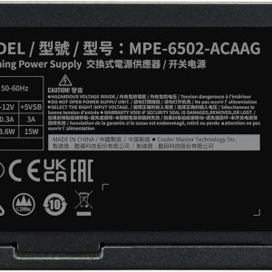 Cooler Master MWE Gold 650W V3 ATX 3.1 Non-Modular PSU - MPE-6502-ACAG-3BUK