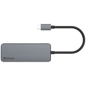 02b2efac51b6402bab81e8b6dfb3d5a0.jpeg Verbatim 66812 5-in-1 USB & 8K HDMI Hub with 100W PD 3.0 Charging - Grey