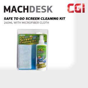 MachDesk Safe To Go Screen Cleaning Kit 240ml with Microfiber Cloth