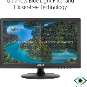 Asus 15.6" VT168HR 10-Point Touch TN WXGA 60Hz 5ms Eye Care Touchscreen Monitor
