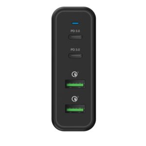 Verbatim 66402 4 Port 100W PD & QC 3.0 USB Charger - Black