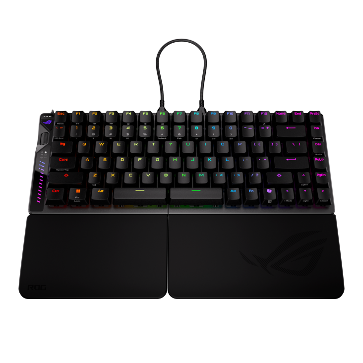 Aaus ROG Falcata M703 Tri-Mode 75% Split Design  ROG HFX V2 Magnetic Switch SpeedNova 8K Wireless Gaming Keyboard