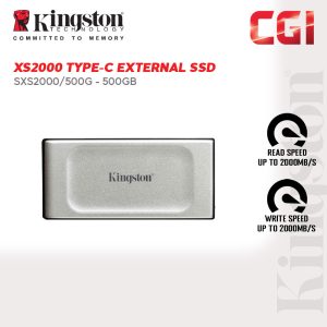 Kingston XS2000 USB 3.2 Gen 2 Pocket Sized Portable External SSD (SXS2000/500G)