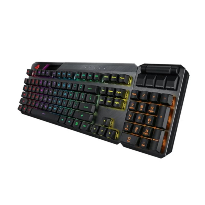 Asus ROG Claymore II Gaming Mechanical Keyboard with detachable Numpad - Blue Switches (90MP01W2-BKUA00)