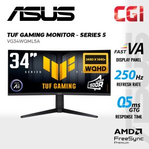 09adf8cc7b8ecef59d7747b40fe7e61d.jpeg Asus 34" TUF Gaming VG34WQML5A Fast VA WQHD DisplayHDR™ 400 Freesync 250Hz 0.5ms Built-In Speaker Curved Gaming Monitor