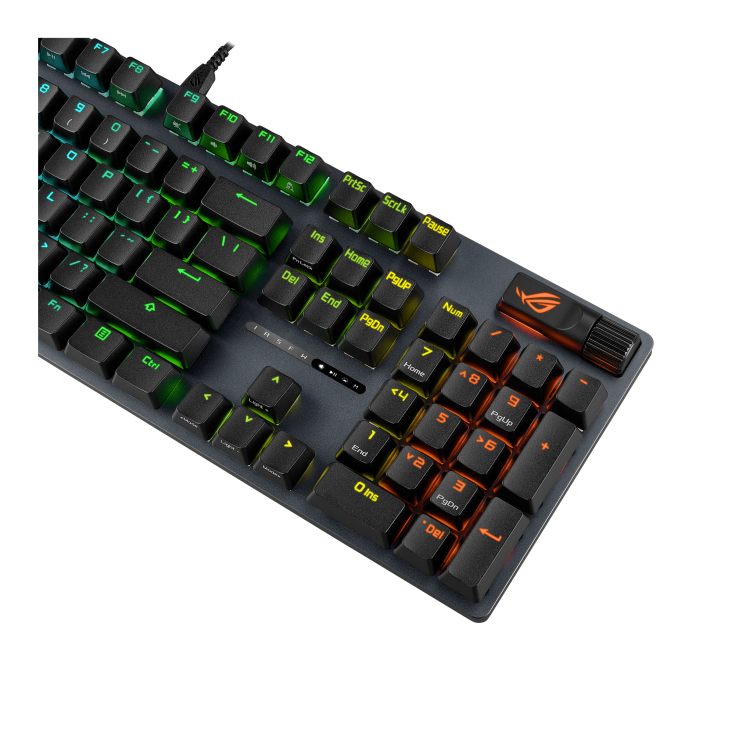 Asus XA14 ROG Strix Scope II X Mechanical Hot Swappable PBT / UV-Coated ABS Doubleshot Wired Gaming Keyboard
