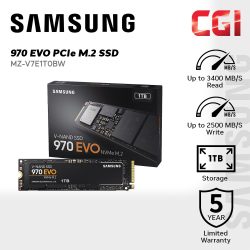Samsung 970 EVO NVMe M.2 1TB SSD (MZ-V7E1T0BW)