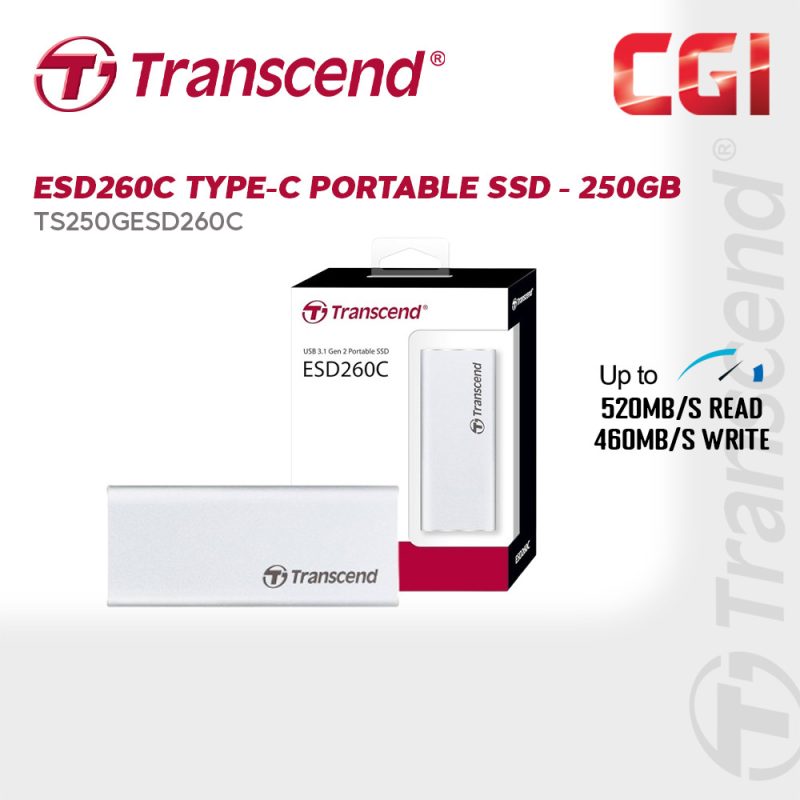Transcend 250GB ESD260C USB 3.1 Gen 2 Portable SSD?TS250GESD260C