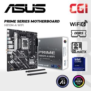 Asus Prime H810M-A WIFI DDR5 Intel LGA 1851 Bundle ULTRA 5 Processor Gaming