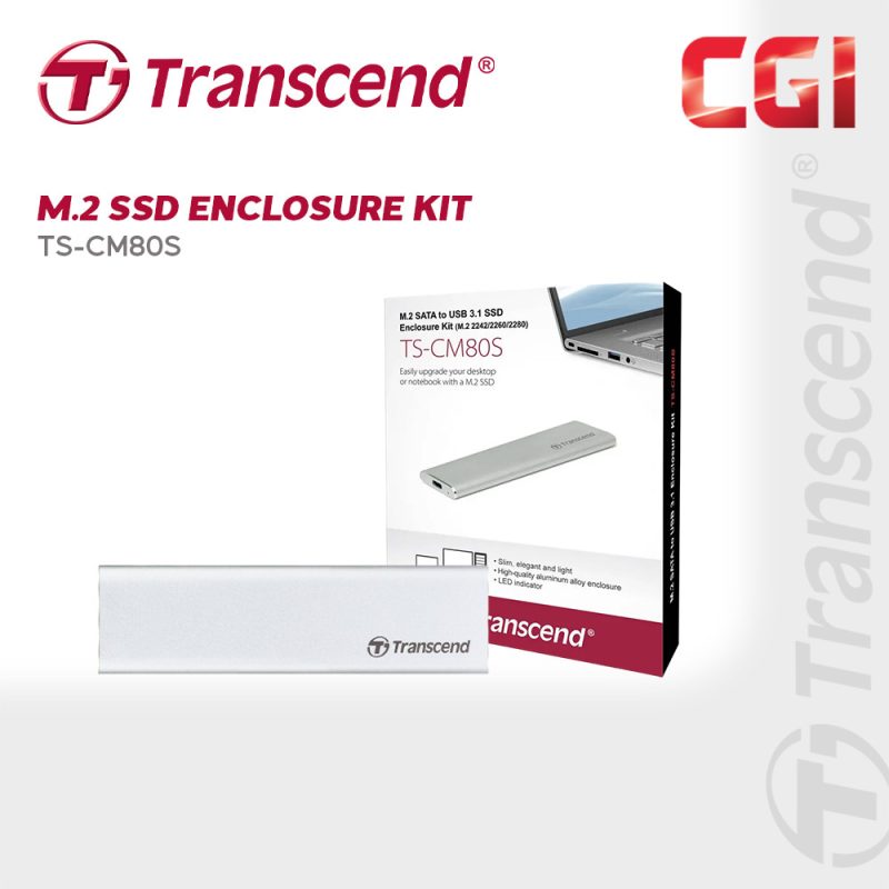 Transcend CM80 M.2 USB 3.1 Gen 2 SATA SSD - TS-CM80S