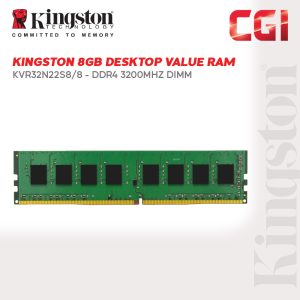 Kingston 8GB DDR4 3200Mhz Desktop Value Ram - KVR32N22S8/8