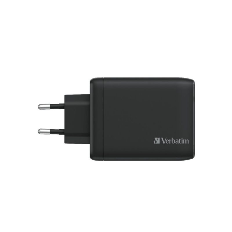 Verbatim 66545 4 Port 100W PD 3.0 & QC 3.0 GaN USB Charger - Black