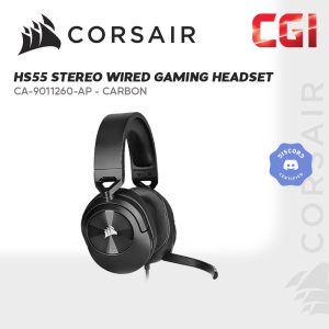 Corsair HS55 Stereo Wired Gaming Headset - Carbon (CA-9011260-AP)