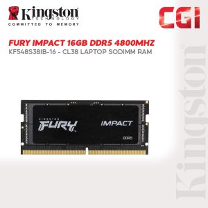 Kingston FURY Impact 16GB DDR5-4800 CL38 262-Pin SODIMM - KF548S38IB-16