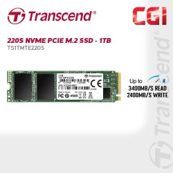 Transcend 1TB 220S PCle 3D NAND M.2 Gen 3x4 SSD - TS1TMTE220S
